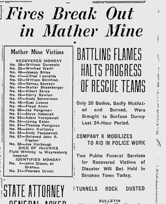 Mather Mine Explosion